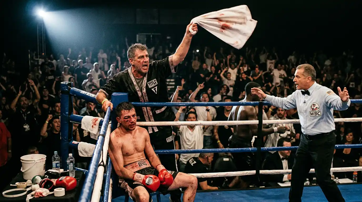 Allenatore decide di fermare il match per TKO dall'angolo del pugile