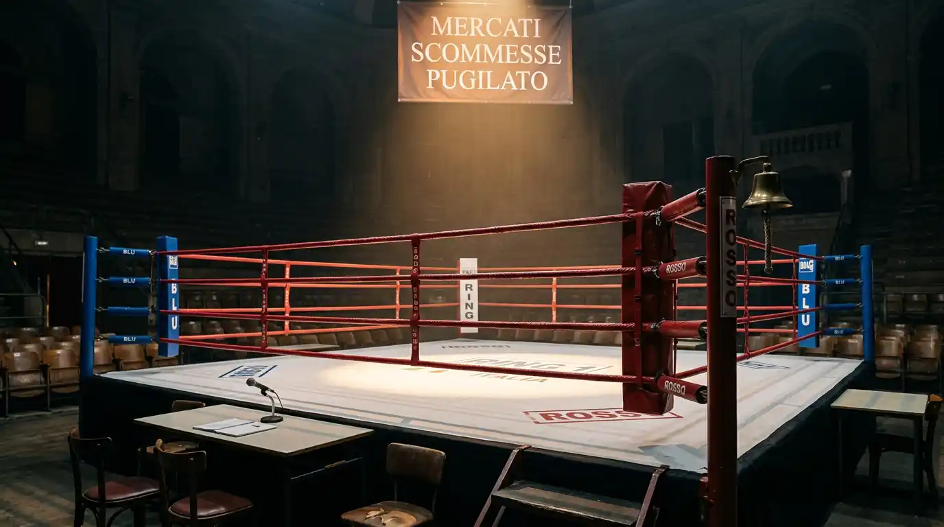 Lavagna scommesse pugilato con elenco mercati testa a testa, Under Over round e metodo di vittoria