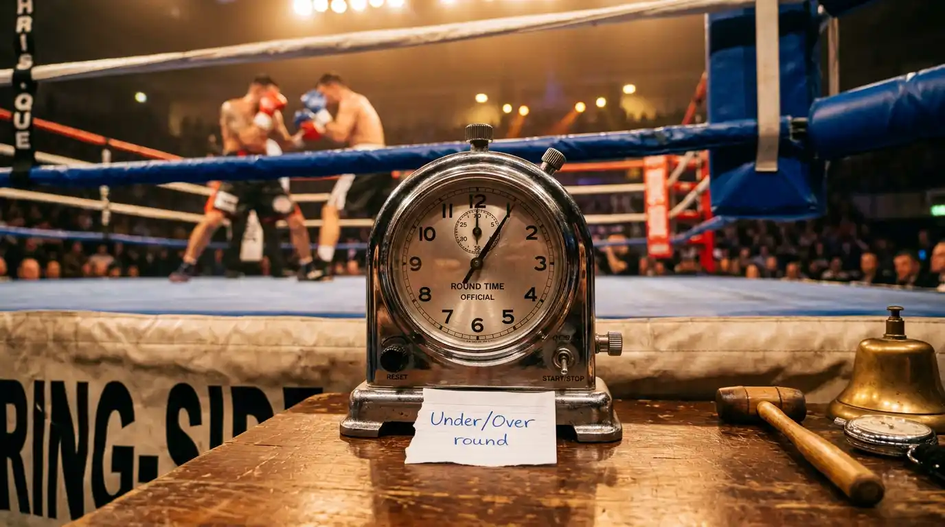 Cronometro ufficiale del pugilato sul mercato Under Over round durante un title fight